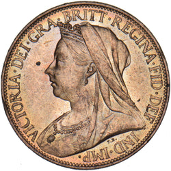 1896 Farthing - Victoria British Bronze Coin - Superb