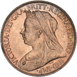 1896 Farthing - Victoria British Bronze Coin - Superb