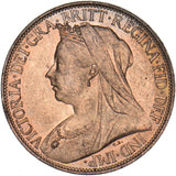 1896 Farthing - Victoria British Bronze Coin - Superb