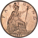 1896 Farthing - Victoria British Bronze Coin - Superb