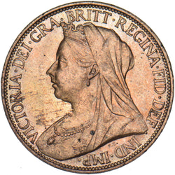 1896 Farthing - Victoria British Bronze Coin - Superb