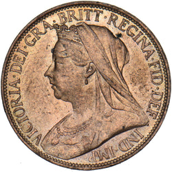 1896 Farthing - Victoria British Bronze Coin - Superb