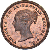 1844 Half Farthing - Victoria British Copper Coin - Superb
