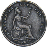 1835 Third Farthing - William IV British Copper Coin