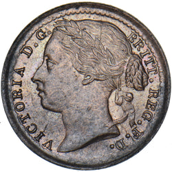 1885 Third Farthing - Victoria British Bronze Coin - Superb