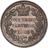 1885 Third Farthing - Victoria British Bronze Coin - Superb