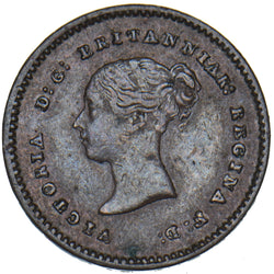 1852 Quarter Farthing - Victoria British Copper Coin - Nice