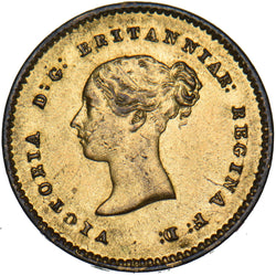 1853 Quarter Farthing (Gilded) - Victoria British Copper Coin