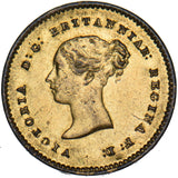 1853 Quarter Farthing (Gilded) - Victoria British Copper Coin