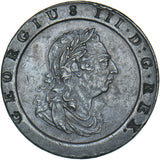 1797 Cartwheel Twopence - George III British Copper Coin - Very Nice