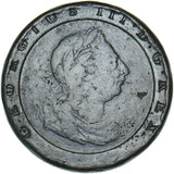 1797 Cartwheel Twopence - George III British Copper Coin