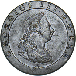 1797 Penny - George III British Copper Coin - Very Nice