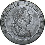 1797 Penny - George III British Copper Coin - Very Nice
