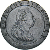 1797 Penny - George III British Copper Coin - Nice