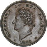 1825 Penny - George IV British Copper Coin - Very Nice