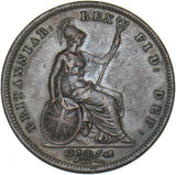 1825 Penny - George IV British Copper Coin - Very Nice
