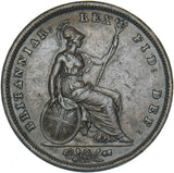 1825 Penny - George IV British Copper Coin - Nice