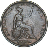 1837 Penny - William IV British Copper Coin