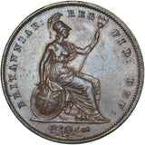 1841 Penny (No Colon) - Victoria British Copper Coin - Very Nice