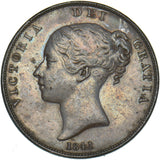 1841 Penny (No Colon) - Victoria British Copper Coin - Nice