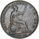 1853 Penny (PT - Rare) - Victoria British Copper Coin