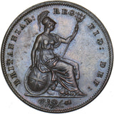 1858 Penny - Victoria British Copper Coin - Superb
