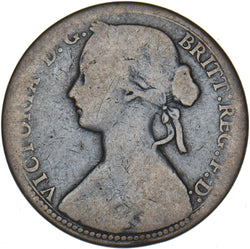 1860 Penny (Beaded Border) - Victoria British Bronze Coin