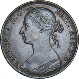 1892 Penny - Victoria British Bronze Coin - Very Nice