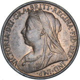 1895 Penny - Victoria British Bronze Coin - Very Nice