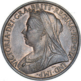 1897 Penny - Victoria British Bronze Coin - Very Nice