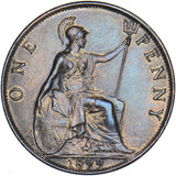 1899 Penny - Victoria British Bronze Coin