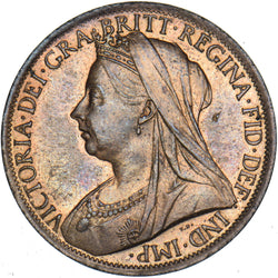 1900 Penny - Victoria British Bronze Coin - Superb