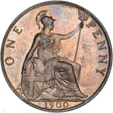 1900 Penny - Victoria British Bronze Coin - Superb