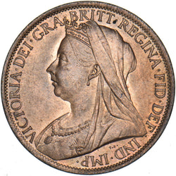 1901 Penny - Victoria British Bronze Coin - Superb