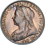 1901 Penny - Victoria British Bronze Coin - Very Nice