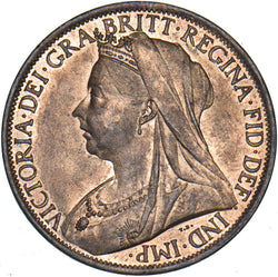 1901 Penny - Victoria British Bronze Coin - Superb