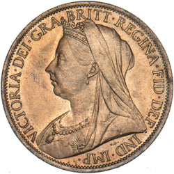 1901 Penny - Victoria British Bronze Coin - Superb