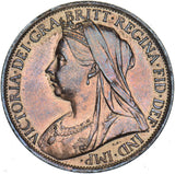 1901 Penny - Victoria British Bronze Coin - Very Nice