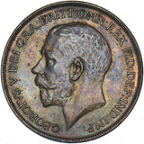 1911 Penny - George V British Bronze Coin - Very Nice