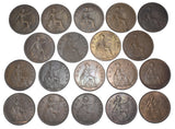 1911 - 1936 Better Grade Pennies Lot (19 Coins) - British Bronze Coins