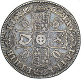 1662 Crown - Charles II British Silver Coin - Nice