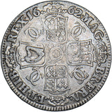 1662 Crown - Charles II British Silver Coin - Nice