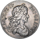 1670 Crown - Charles II British Silver Coin - Nice
