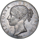 1844 Crown (Star Stops) - Victoria British Silver Coin - Nice