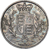 1845 Crown (Mount Marks) - Victoria British Silver Coin - Nice