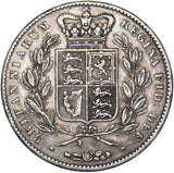 1847 Crown - Victoria British Silver Coin - Nice