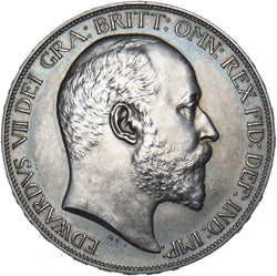 1902 Matt Proof Crown - Edward VII British Silver Coin - Superb