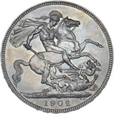 1902 Matt Proof Crown - Edward VII British Silver Coin - Superb