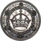 1927 Proof Wreath Crown - George V British Silver Coin - Superb