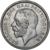 1929 Crown - George V British Silver Coin - Very Nice